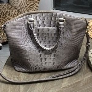 Brahmin Duxbury Satchel in the color Dove